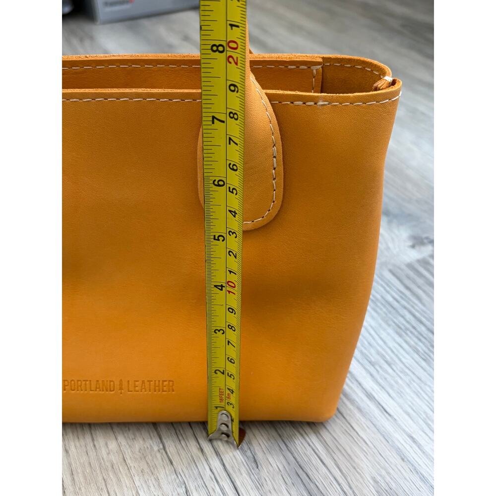 Portland Leather Folklore Small Raindrop Snap Bag Sunflower Yellow w/ Flowers - Picture 12 of 14